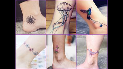 50 Lovely Ankle Tattoo Design Ideas for Womens - YouTube