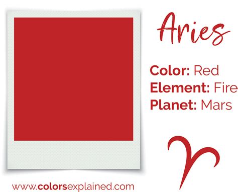 Aries Color Palette and Meanings (Plus Colors You Should Avoid)