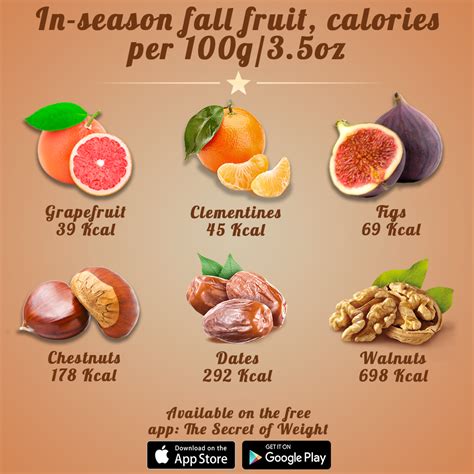 Fruit Calories Chart Per 100g