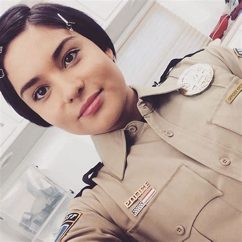 Kawennáhere Devery Jacobs on Instagram: “"Rookie cop" is pretty accurate.. Looking fresh out of ...