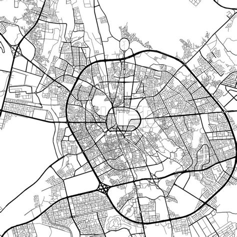 Map of Medina, Al Madīnah al Munawwarah, Saudi Arabia | HEBSTREITS ...