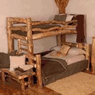 Log Bunk Bed | Cabin Bunk Beds | Log Loft Beds
