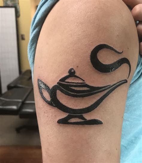 Got me a Genie's Lamp Tattoo by Lindsey Bender at Syndicate Tattoo, Manhattan, KS : tattoos