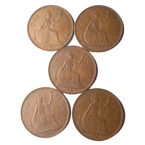 Old English Pennies (x5) - Experts at the Craft Table