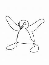 Pingu coloring pages sketch template