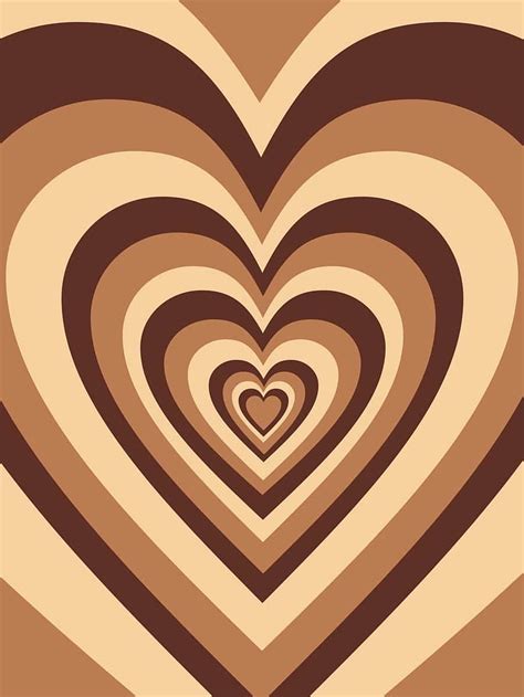 Brown Heart, preppy heart HD phone wallpaper | Pxfuel