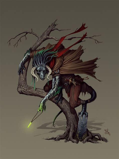 ArtStation - Black Dragonborn Druid, Stephen Nickel | Warlock dnd, Dungeons and dragons ...