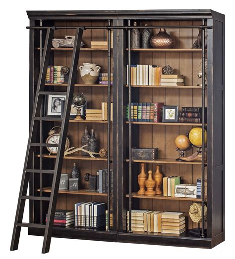 Martin Furniture - Bookcase and Ladder | Bookcase wall, Library ...