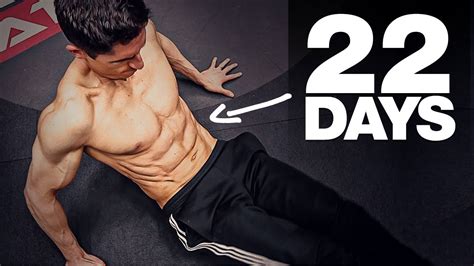 Get a “6 Pack” in 22 Days! (HOME AB WORKOUT) - YouTube