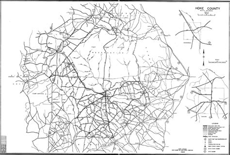 1949 Road Map of Hoke County, North Carolina