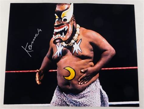 Kamala Signed 16x20 WWF Wrestling Promo Photos Wrestler Legend WWE Ring Mask | eBay