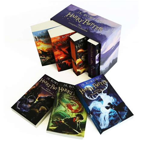 Harry Potter Full 7 Books Box Set Collection by J.K Rowling- Purple Bo ...