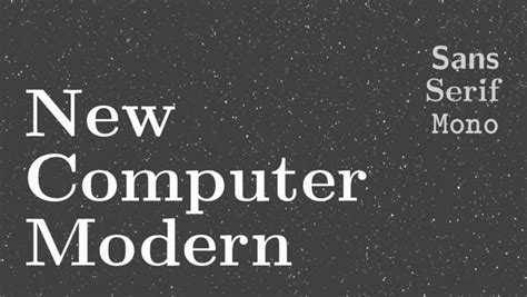 New Computer Modern FREE font - fontforlife.com