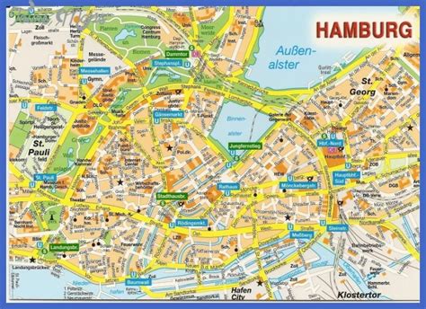 Hamburg Map - ToursMaps.com