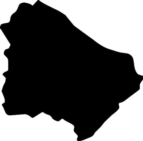 Premium Vector | Silhouette map of chieti italy