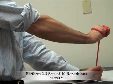 Dr. Allan Mishra's Tennis Elbow Strengthening Exercises from ...