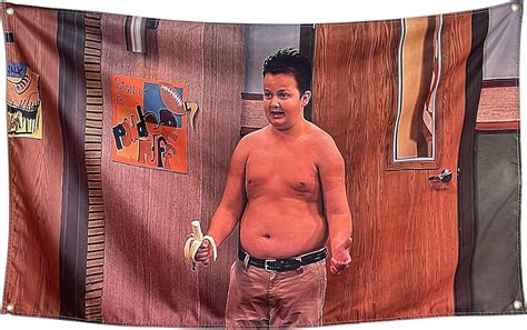 Buy RNGMC Shirtless Gibby iCarly Flag College Dorm Room Funny Banner with 4 Brass Grommets Vivid ...