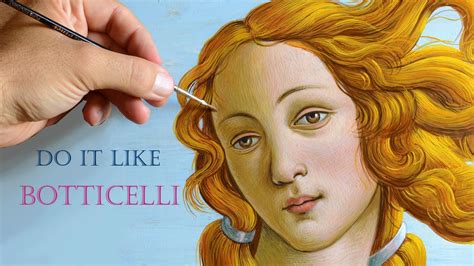 How to paint Botticelli's Venus. Renaissance Painting Portraits Tutorial - YouTube