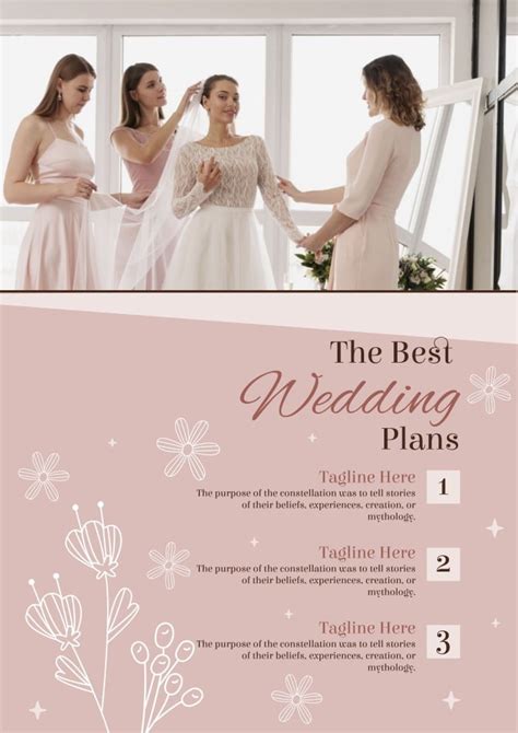 Free Floral Wedding Planner Best Plans Poster template