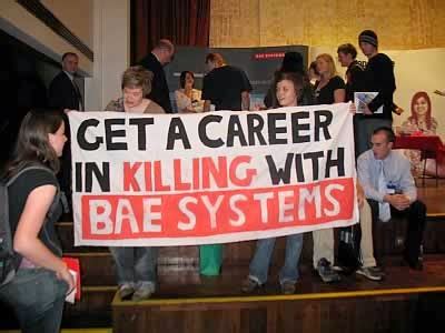 Virtual Lancaster News Blog: Students protest BAE's 'careers in killing'