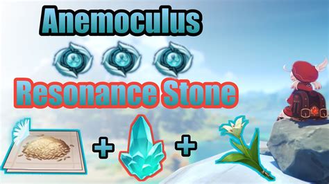 How to Craft Anemoculus Resonance Stone for 1.1 patch - YouTube