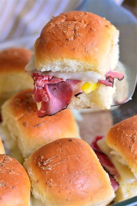 Hot Pastrami Sliders. These pastrami sliders are made with ...