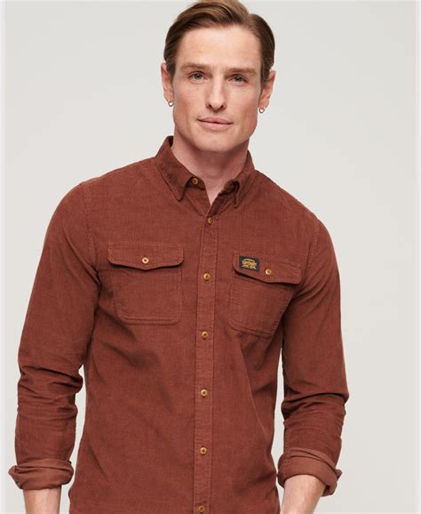 Trailsman Relaxed Fit Corduroy Shirt | Potting Soil Brown – Superdry