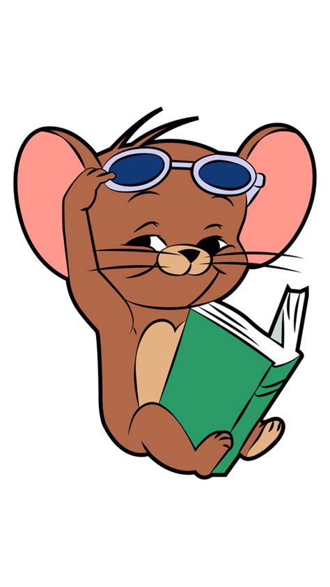 Little brown Jerry the mouse decided to sit in the sun and read an ...
