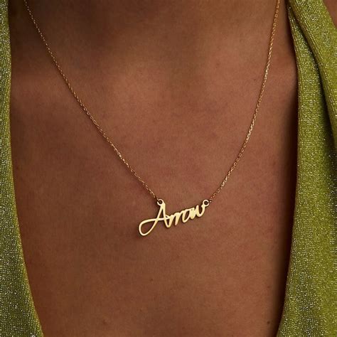 Gold Name Necklace - Etsy