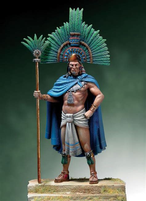 Moctezuma ii, Aztec warrior, Mayan art