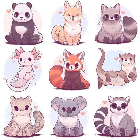 Naomi Lord en Instagram: “💕 I need to draw more kawaii animals!! 💕 ...