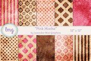 Pink and Brown Scrapbook Paper | Graphic Patterns ~ Creative Market