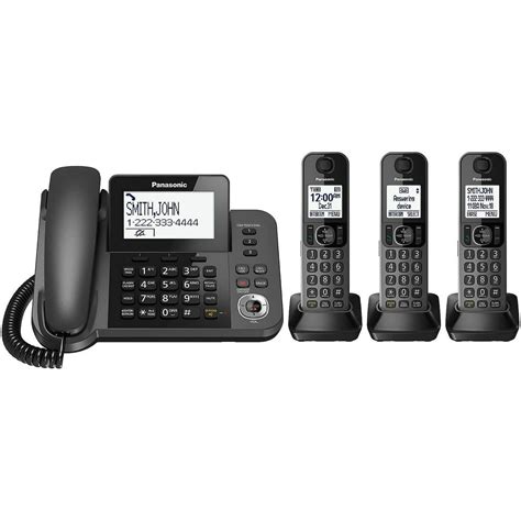 Panasonic KX-TG573SK DECT 6.0 Corded/Cordless Phone with Answering ...