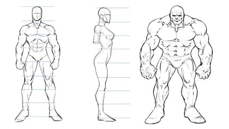 How to Draw Superheroes - Male Proportions | Robert Marzullo | Skillshare