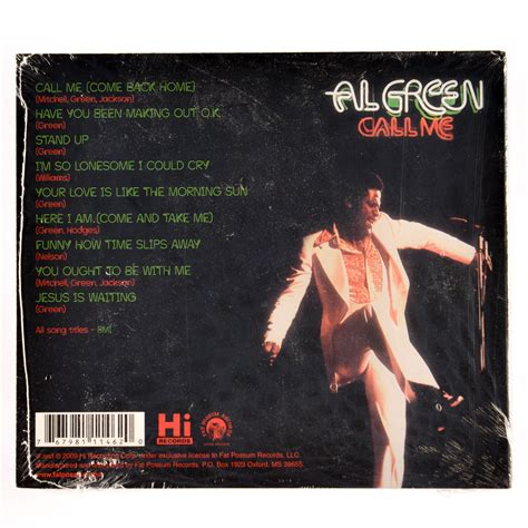 GREEN, AL – CALL ME – Get Hip Recordings!