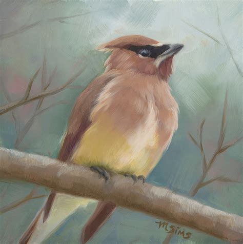 Buy Waxwing Waxwing Bird Bird Painting Waxwing Painting Online in India ...