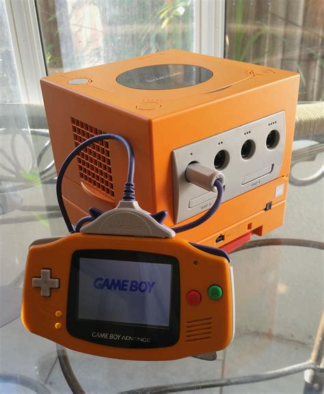 Finally got my hands on a spice orange GameCube, so I modded my GBA to ...