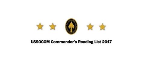 USSOCOM Commander's Reading List 2017 | SOF News