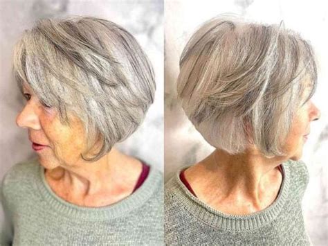 33 Youthful Hairstyles for Women Over 60 with Grey Hair