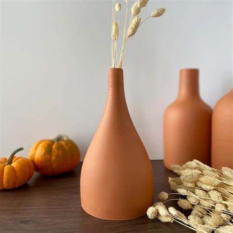 Terracotta Vase - Etsy