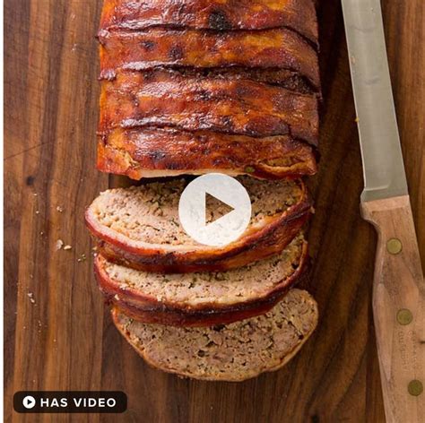 Bacon Wrapped Meat loaf | Recipes, Cooks country recipes, Cookie toppings