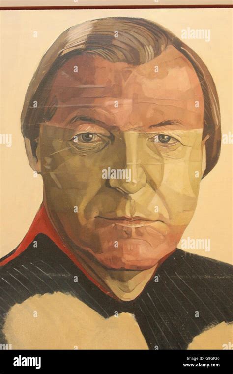 A portrait of controversial Irish Taoiseach Charles Haughey entitled ...