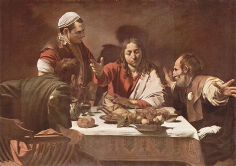 Großbild: Michelangelo Caravaggio: Christus in Emmaus