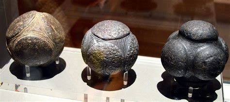 Neolithic Stone Balls 5000 years old at Kelvingrove Art Gallery and Museum, Glasgow Scotland ...
