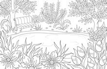 Flower Illustration Coloring Page Free Stock Photo - Public Domain Pictures