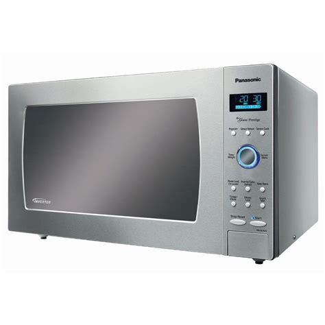 Panasonic NN-SE982S Genius Prestige Luxury-Size 2.2 Cu. Ft. 1250W Microwave Oven with Blue Dial ...