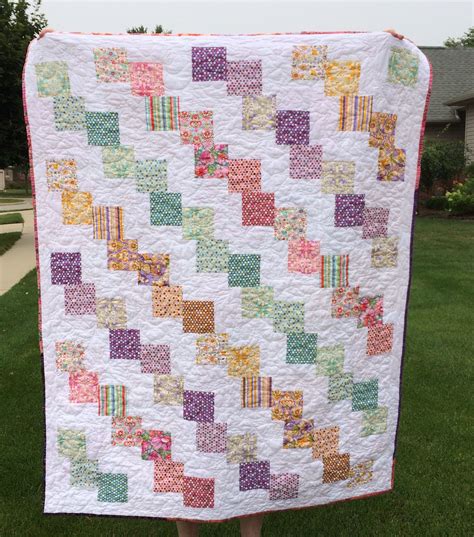 This is the front of my Falling Charms quilt. It was made using the Missouri Quilt Company ...