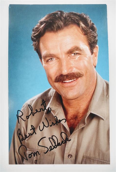 Tom Selleck autographed picture | Tom selleck, Selleck, Autograph