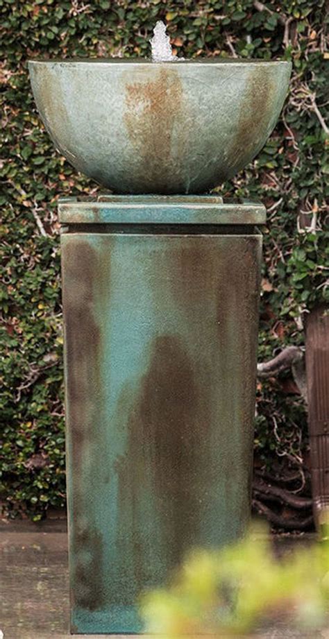 Zen Bowl Outdoor Garden Water Fountain,51''H - Outdoor Fountains