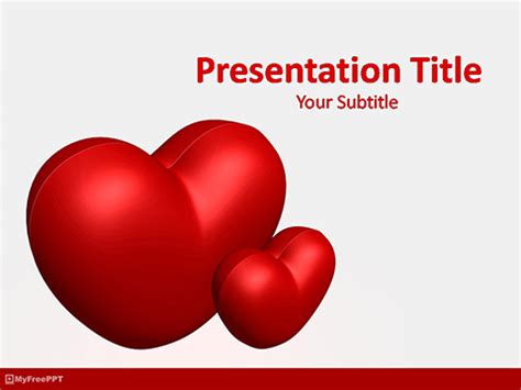 Free Valentine Hearts PowerPoint Template - Download Free PowerPoint PPT